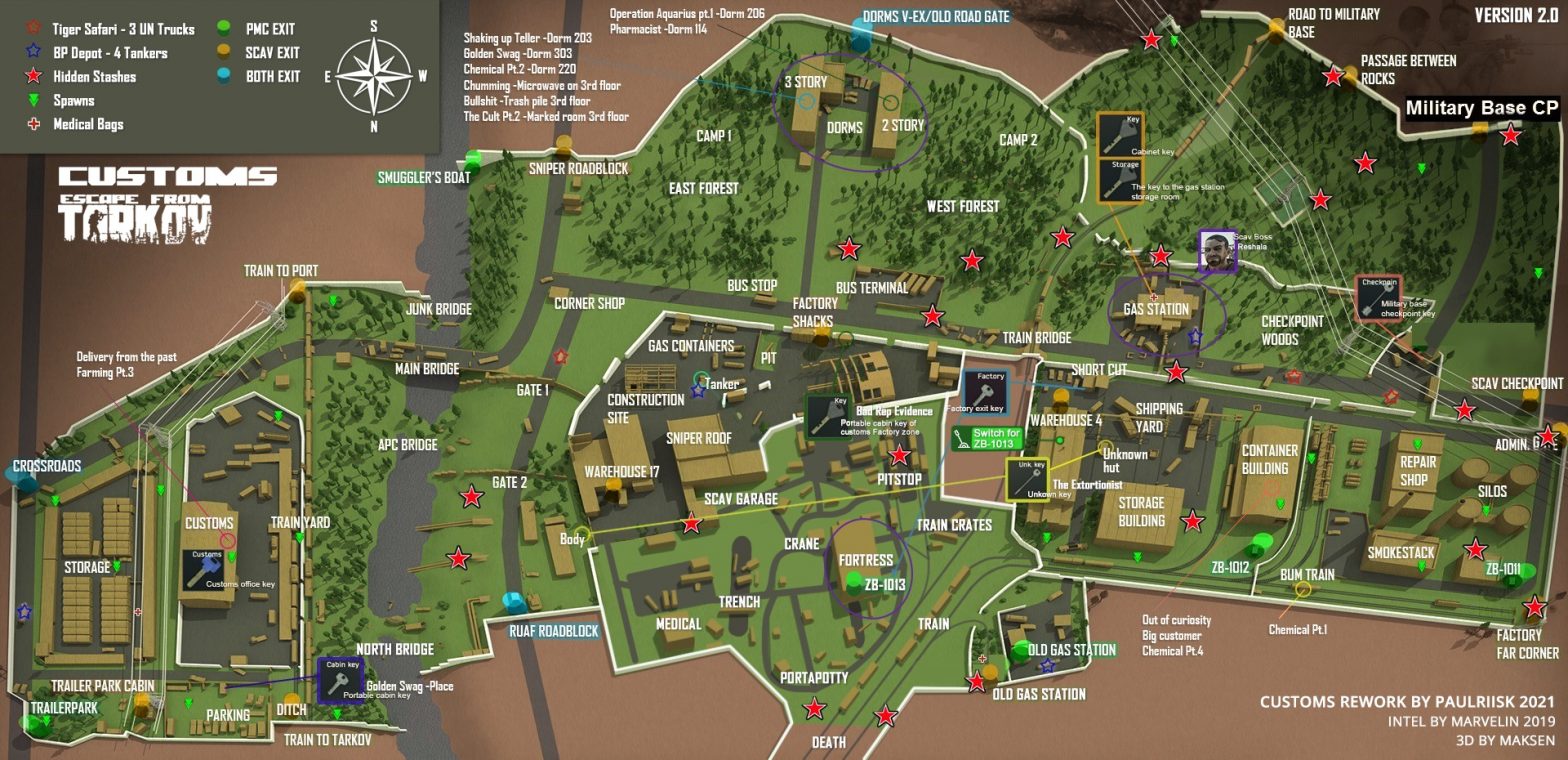 Tarkov – Customs Map